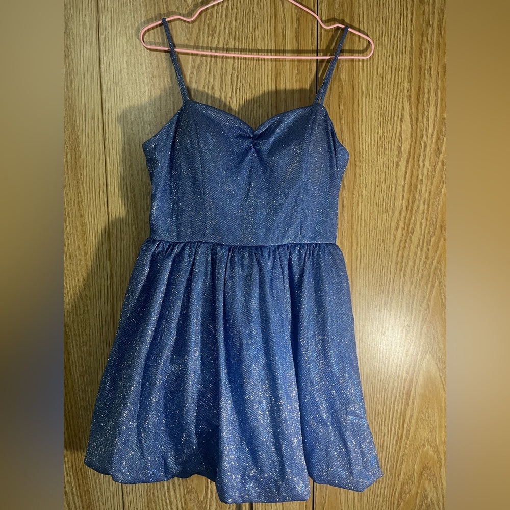 Sparkly Blue BCX Juniors Dress size 9